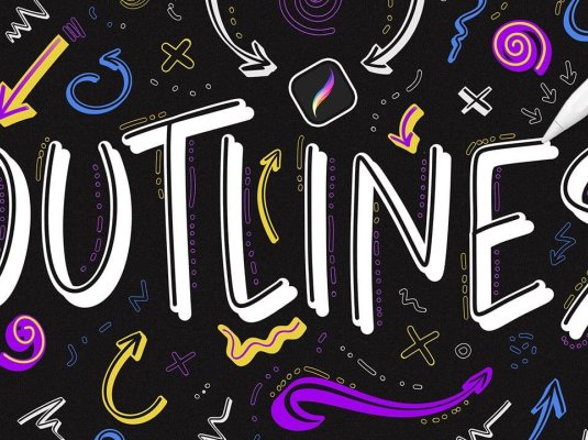 趣味手绘涂鸦手写标记Procreate笔刷