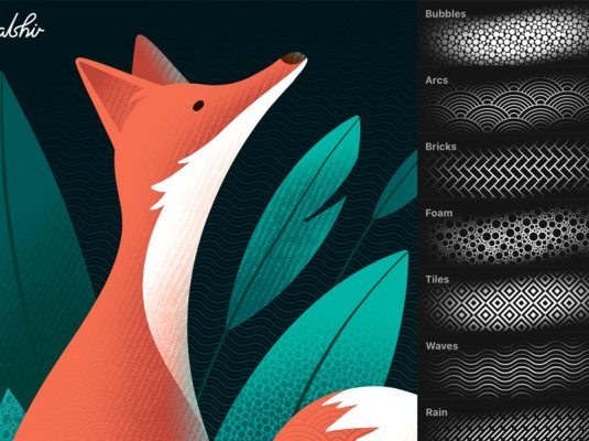 中式底纹无缝背景Procreate笔刷