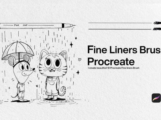 10支精美眼线Procreate笔刷
