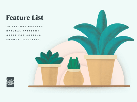 阴影和纹理Procreate笔刷