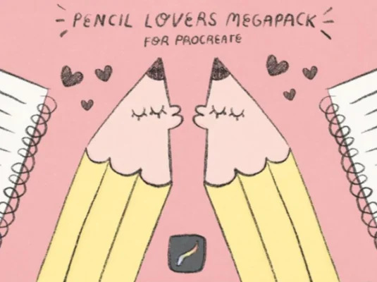 涂鸦线条铅笔钢笔绘画艺术procreate笔刷