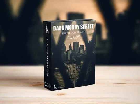 电影美学黑暗城市街头复古情怀摄影调色LR预设