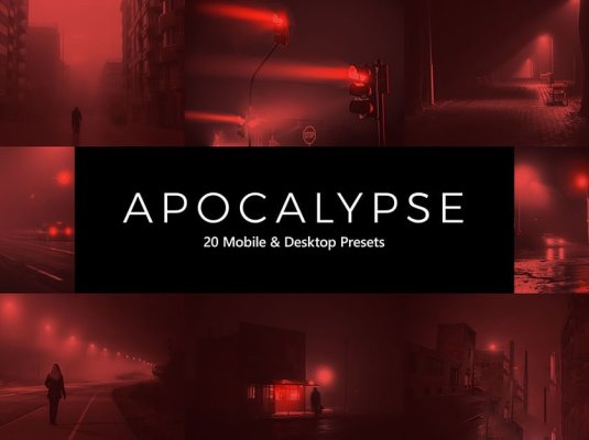 世界末日生化危机恐怖氛围启示录场景视频照片调色LUT预设