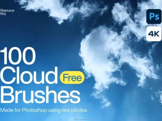 超真实天空云朵效果PS笔刷