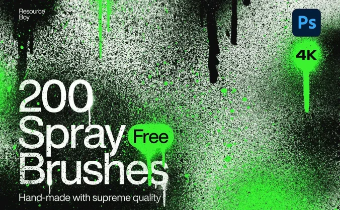 喷漆油漆颗粒感效果PS笔刷