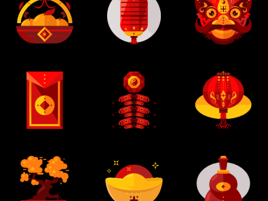 中国新年矢量图标 New Year Icon
