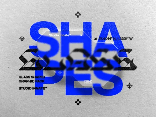 磨砂玻璃玻璃透明效果PS样机模板