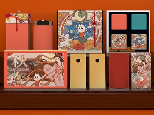 中国风端午节粽子包装礼盒手提袋盒子文创PS样机模版