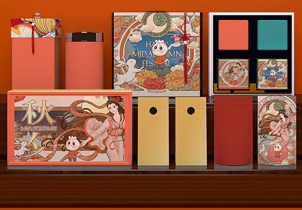 中国风端午节粽子包装礼盒手提袋盒子文创PS样机模版