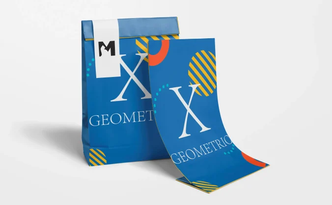 手提袋纸袋食品餐饮外卖打包盒vi包装展示PS贴图样机模版