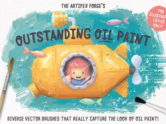 丙烯油画油漆笔触纹理颜料厚涂肌理绘画AI笔刷