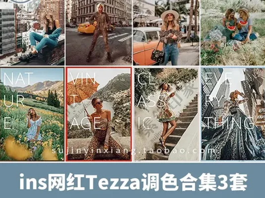 LR预设PS滤镜PR网红风博主tezza旅拍FCPX手机版APP调色LUT