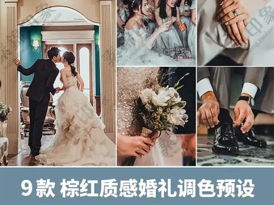 LR预设PS中式婚礼微电影跟拍视频人像APP滤镜PR达芬奇FCPX调色LUT