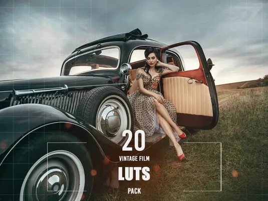 时尚复古胶片人像电影色彩调色LUT预设