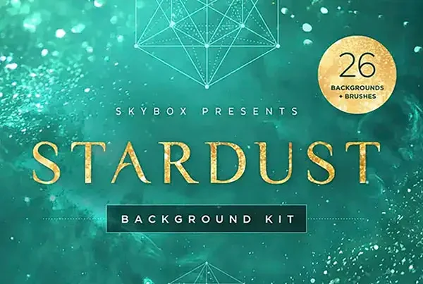 唯美梦幻光斑粒子宇宙尘埃光颗粒舞台PS笔刷附高清图片