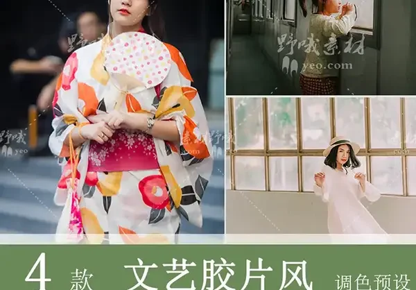 LR预设PS港风日系文艺小清新胶片人像FCPX手机版APP滤镜PR调色LUT