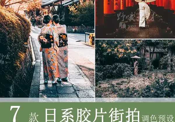 LR预设PS日系纪实胶片港风人像FCPX达芬奇手机版APP滤镜PR调色LUT