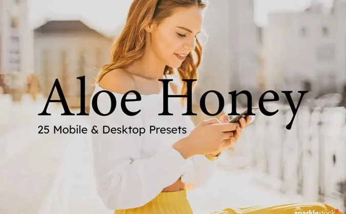 复古电影人像芦荟蜂蜜色照片视频调色LR预设LUT预设