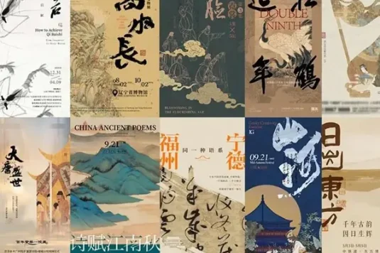 古风国画中国风海报