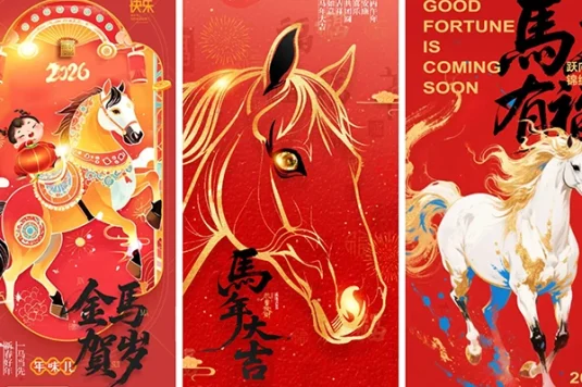 马年长海报模版合集