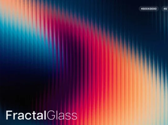 分形玻璃渐变背景图片