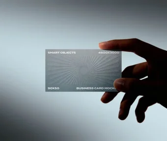 高级感直接拉满 手持名片PSD贴图样机