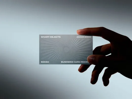 高级感直接拉满 手持名片PSD贴图样机