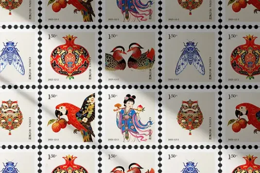 高级质感矩形复古纪念邮票贴纸PS样机文创设计提案展示Mockup模版设计素材