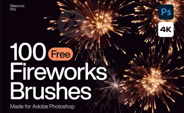 100+ 烟花 Photoshop 画笔